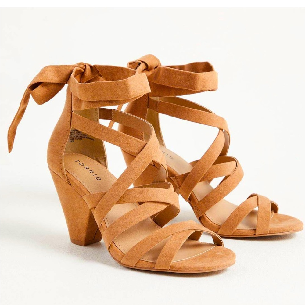 Torrid Tan Strappy Heels